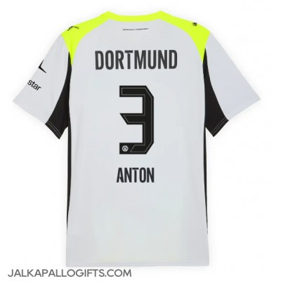 Borussia Dortmund Waldemar Anton #3 Vieraspaita 2025-26 Lyhythihainen Borussia Dortmund Waldemar Anton #3 Vieraspaita 2025-26 Lyhythihainen